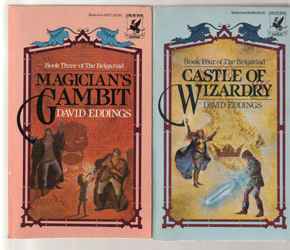 The Belgariad books 1 through 5 Epic Fantasy fantasy High Fantasy paperback Science Fiction Fantasy set used Vintage vintage fantasy vintage paperback ya Young Adult Books