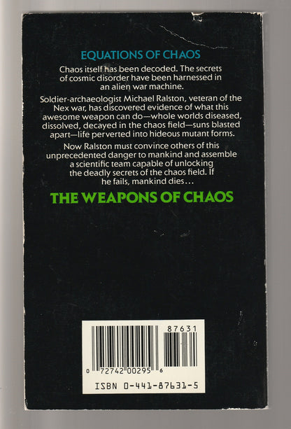 The Weapons Of Chaos Classic Science Fiction paperback Sci-Fi Sci-Fi Mystery science fiction Science Fiction Fantasy set space sci-fi Speculative Fiction used vintage science fiction Books
