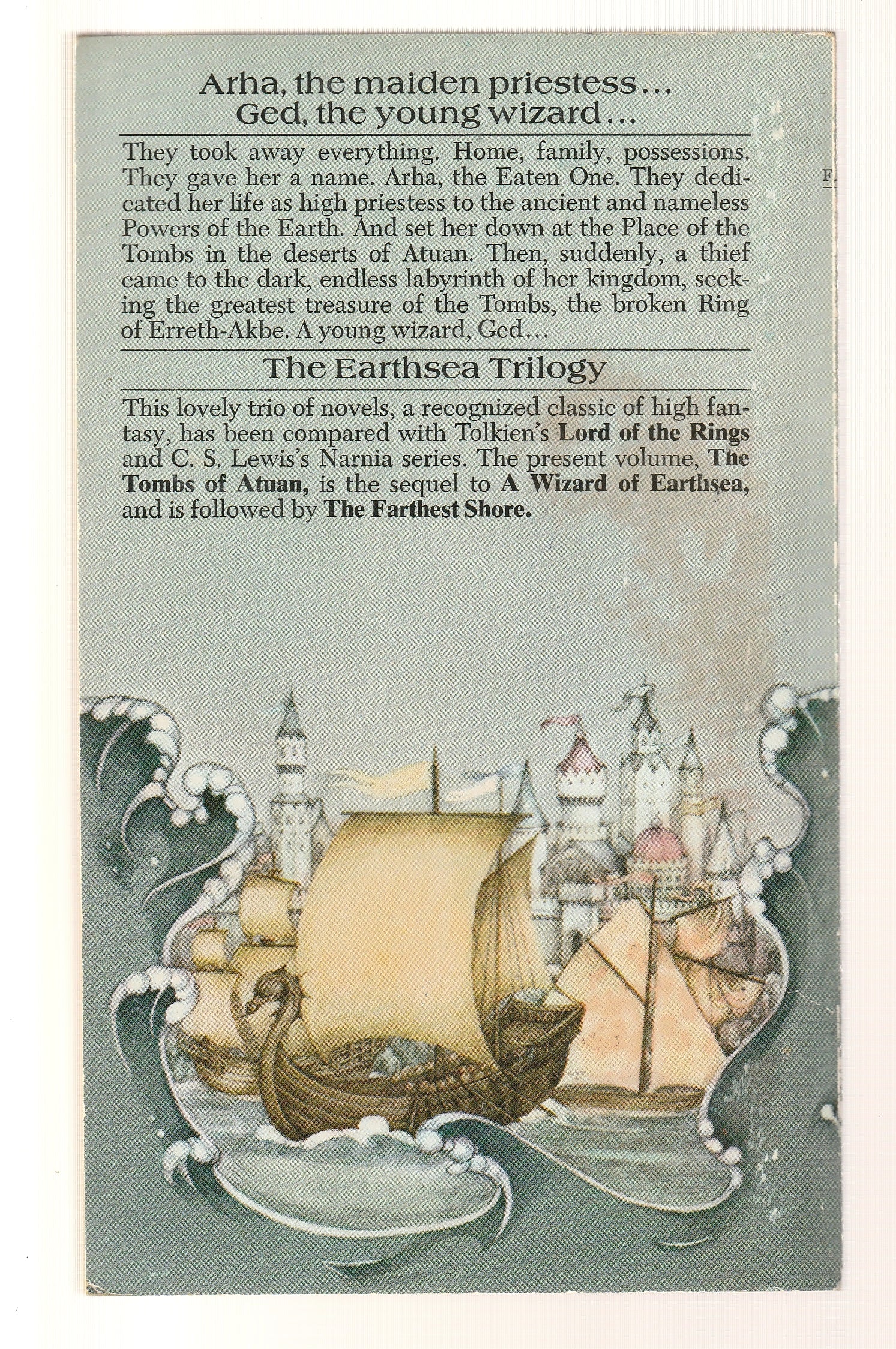 The Tombs Of Atuan Epic Fantasy fantasy High Fantasy paperback science fiction Science Fiction Fantasy used Vintage vintage fantasy vintage paperback vintage science fiction Books