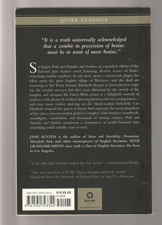 Pride And Prejudice And Zombies