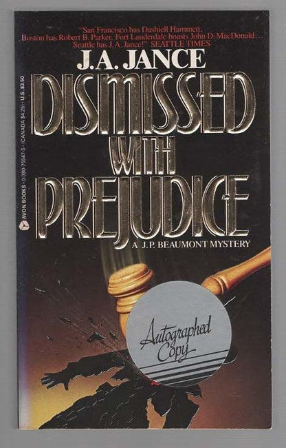 Dismissed with Prejudice Crime Fiction Detective Fiction mystery Books