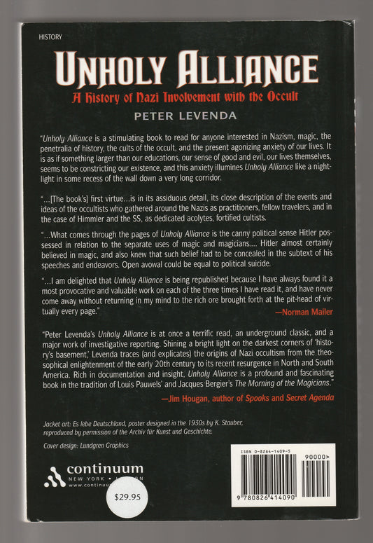 Unholy Alliance: A History of Nazi Involvement with the Occult consciousness Conspiracy Cult Literature esoterica German History historical nonfiction History jewish history nazi nazism Non-Fiction Nonfiction occult political Politics Religion World War 2 Books