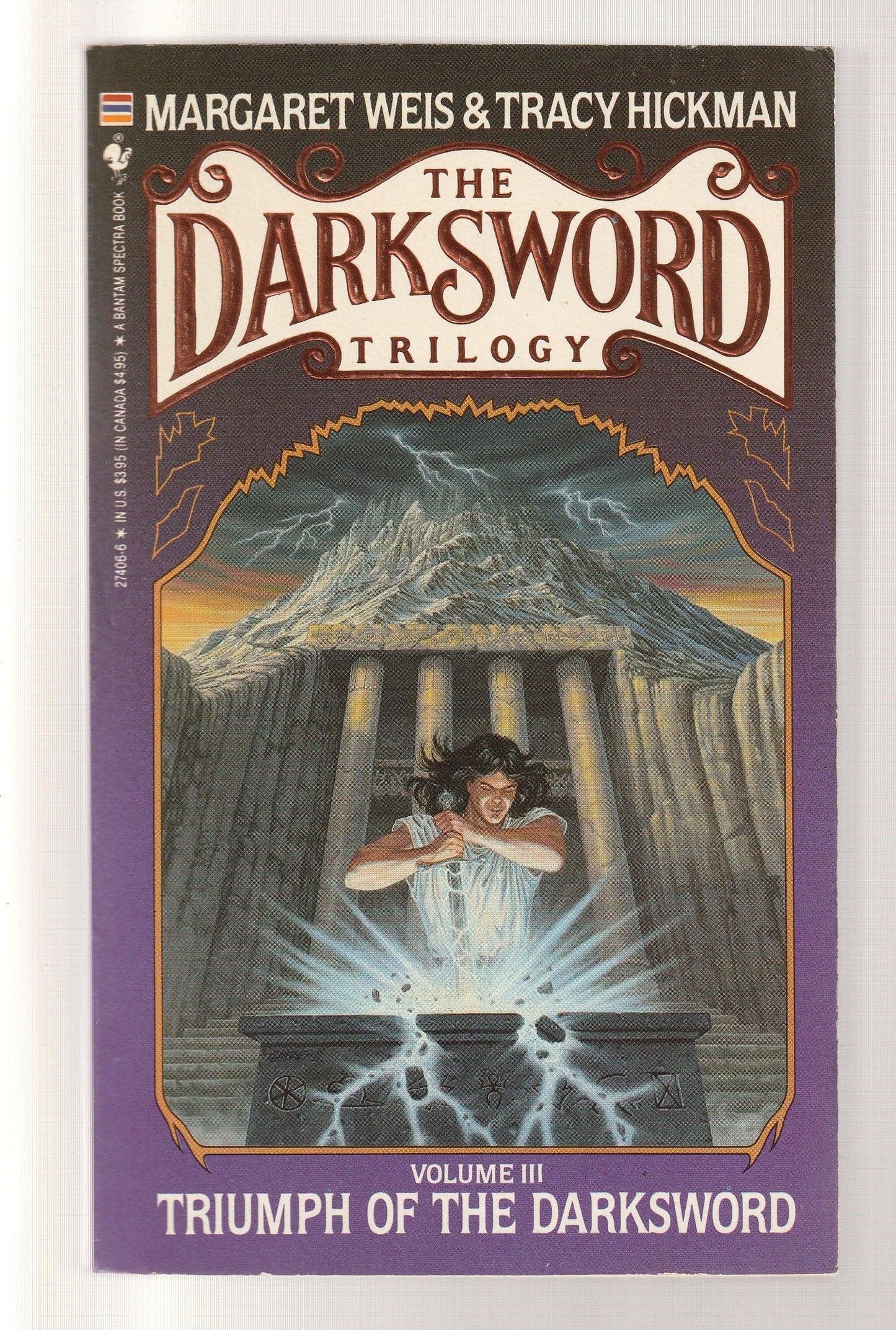 Triumph Of The Darksword Adventure Epic Fantasy fantasy High Fantasy magic paperback Science Fiction Fantasy used Books