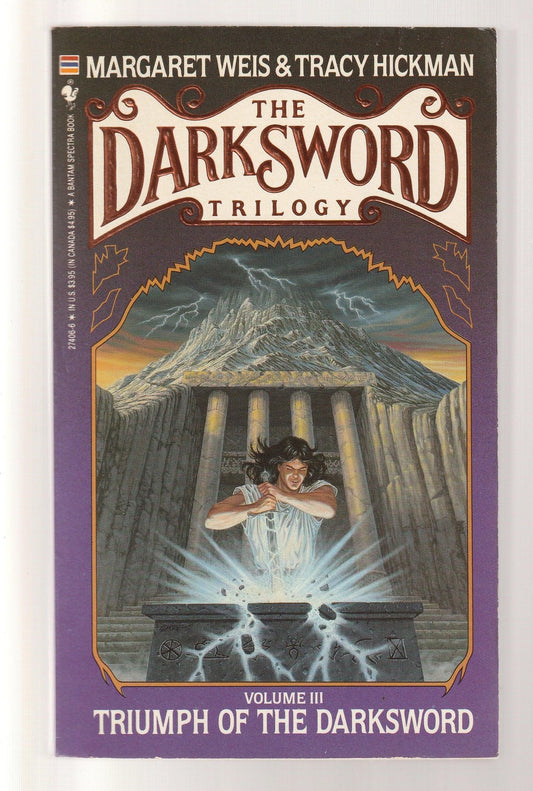 Triumph Of The Darksword Adventure Epic Fantasy fantasy High Fantasy magic paperback Science Fiction Fantasy used Books