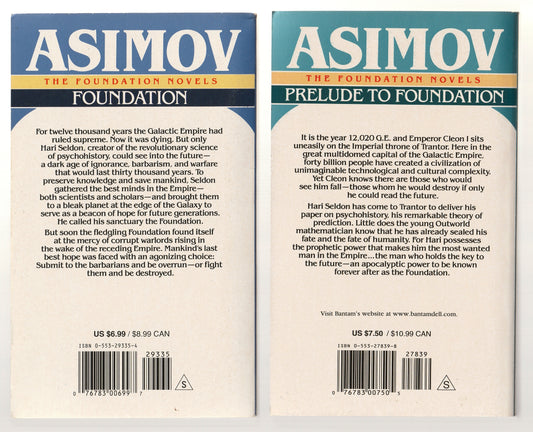 Foundation 4 Pack Classic Science Fiction paperback Sci-Fi Sci-fi fantasy science fiction Science Fiction Fantasy Space Space Opera space sci-fi Speculative Fiction used Books