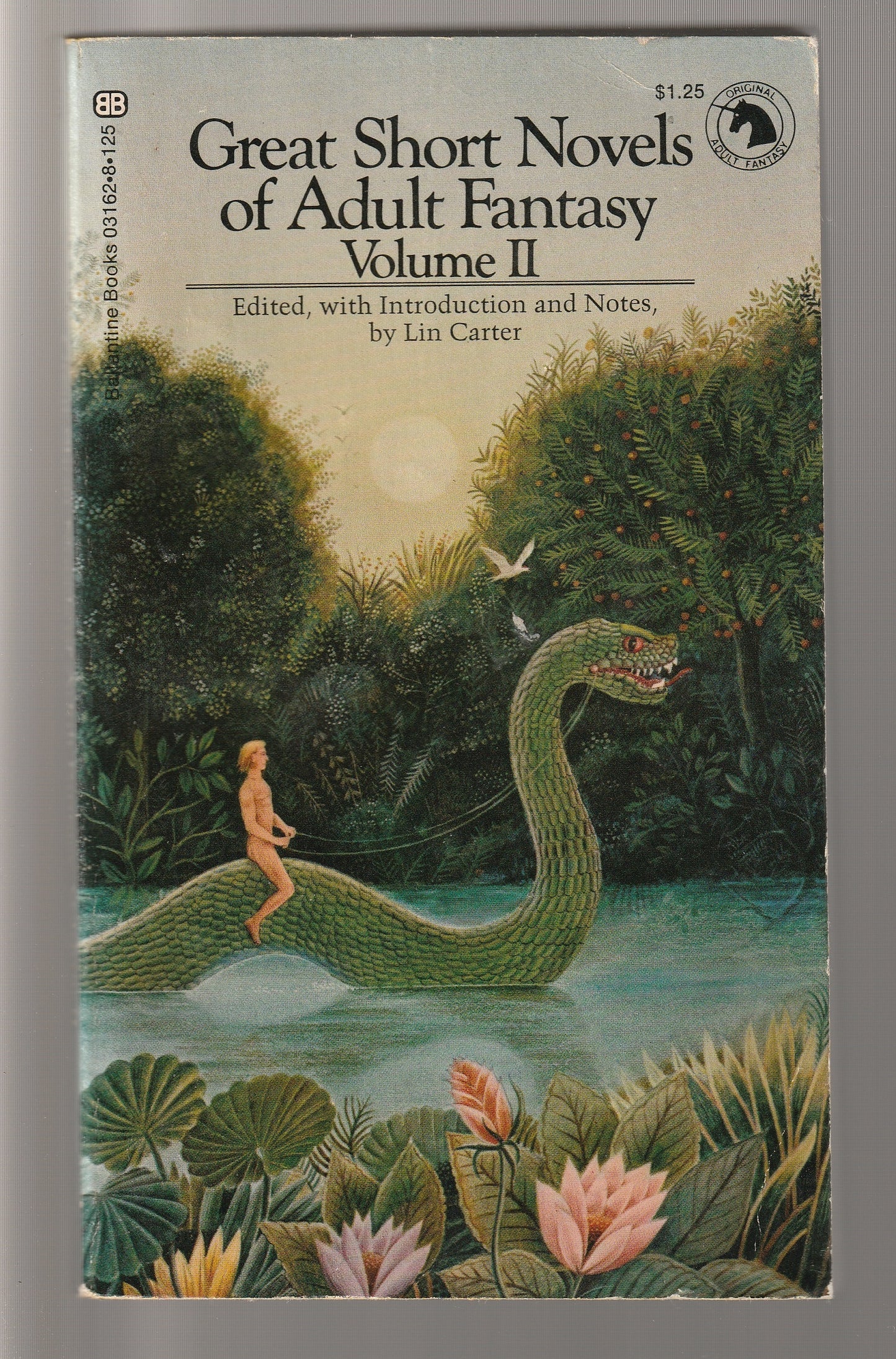 Great Short Novels Of Adult Fantasy volume 2 dark fantasy Epic Fantasy fantasy High Fantasy paperback science fiction Science Fiction Fantasy supernatural fantasy used Vintage vintage fantasy vintage paperback vintage science fiction Books
