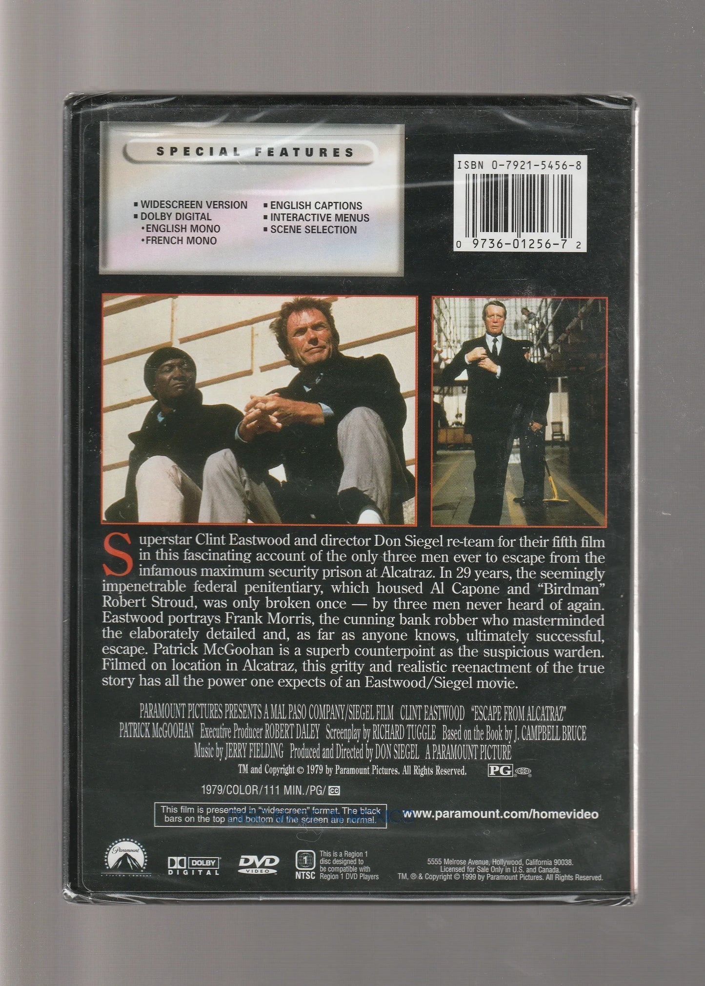 Escape From Alcatraz Action Action Thriller biography crime Crime Fiction Drama mystery thriller thriller used Movie