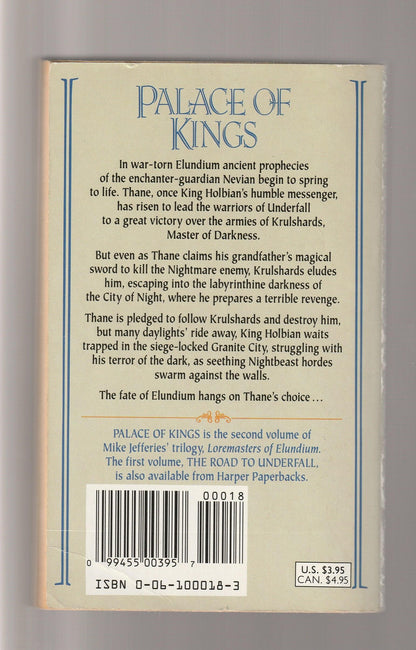 Palace Of Kings Action Adventure Epic Fantasy fantasy fiction High Fantasy paperback Science Fiction Fantasy used Books