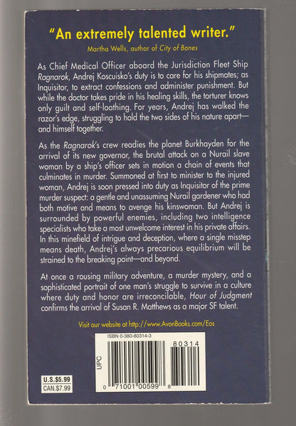 Hour Of Judgment paperback Sci-Fi Sci-Fi Mystery science fiction Science Fiction Fantasy Space Opera space sci-fi Speculative Fiction used Books
