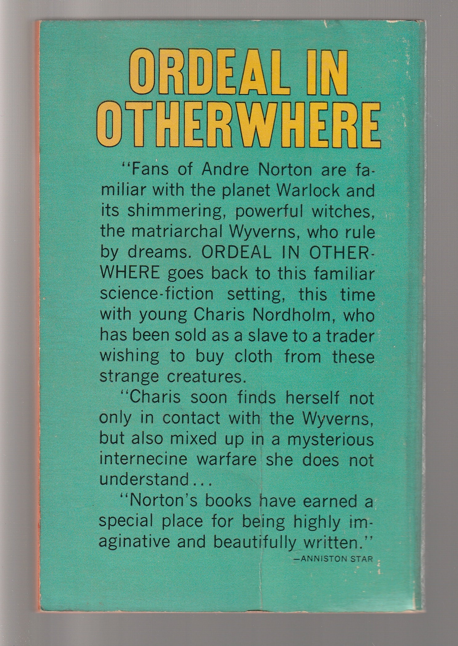 Ordeal In Otherwhere Classic Science Fiction paperback Sci-Fi science fiction Science Fiction Fantasy space sci-fi used Vintage vintage paperback vintage science fiction Books