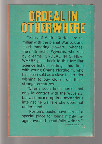 Ordeal In Otherwhere Classic Science Fiction paperback Sci-Fi science fiction Science Fiction Fantasy space sci-fi used Vintage vintage paperback vintage science fiction Books