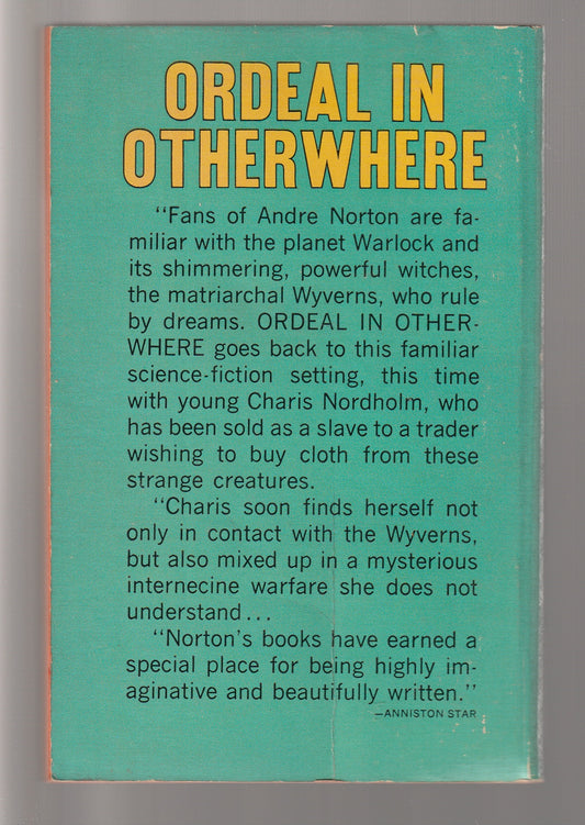Ordeal In Otherwhere Classic Science Fiction paperback Sci-Fi science fiction Science Fiction Fantasy space sci-fi used Vintage vintage paperback vintage science fiction Books
