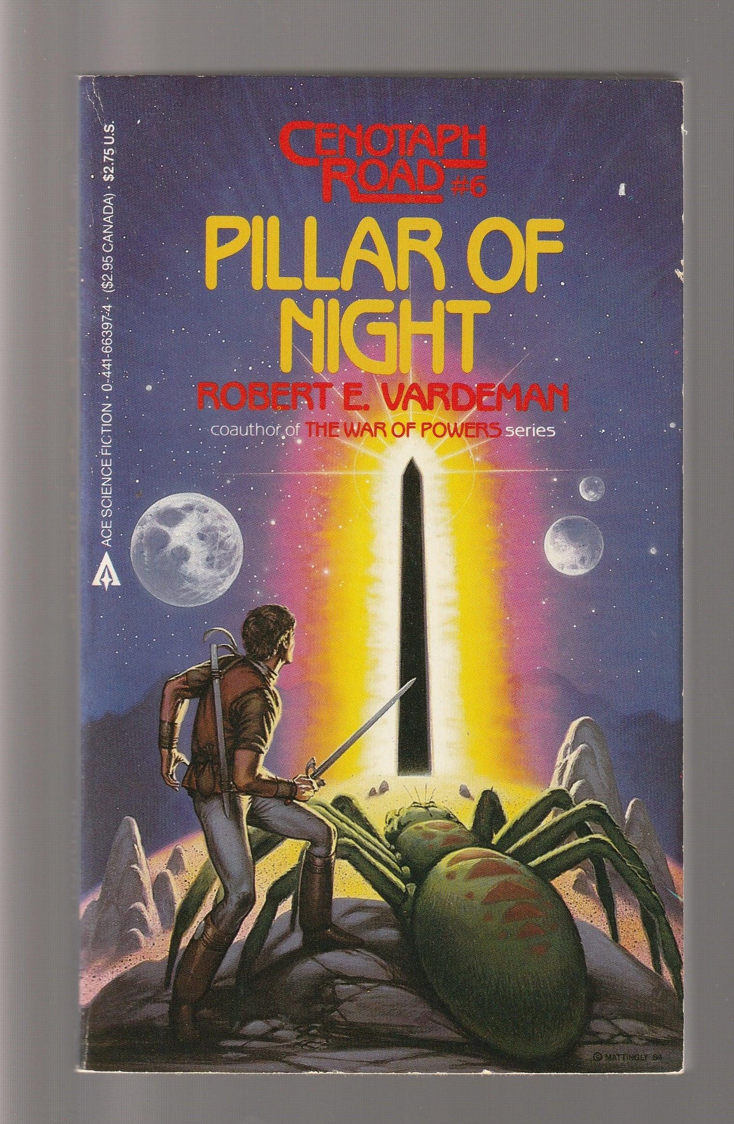 Pillar Of Night Action Adventure fantasy paperback science fiction Science Fiction Fantasy used Books