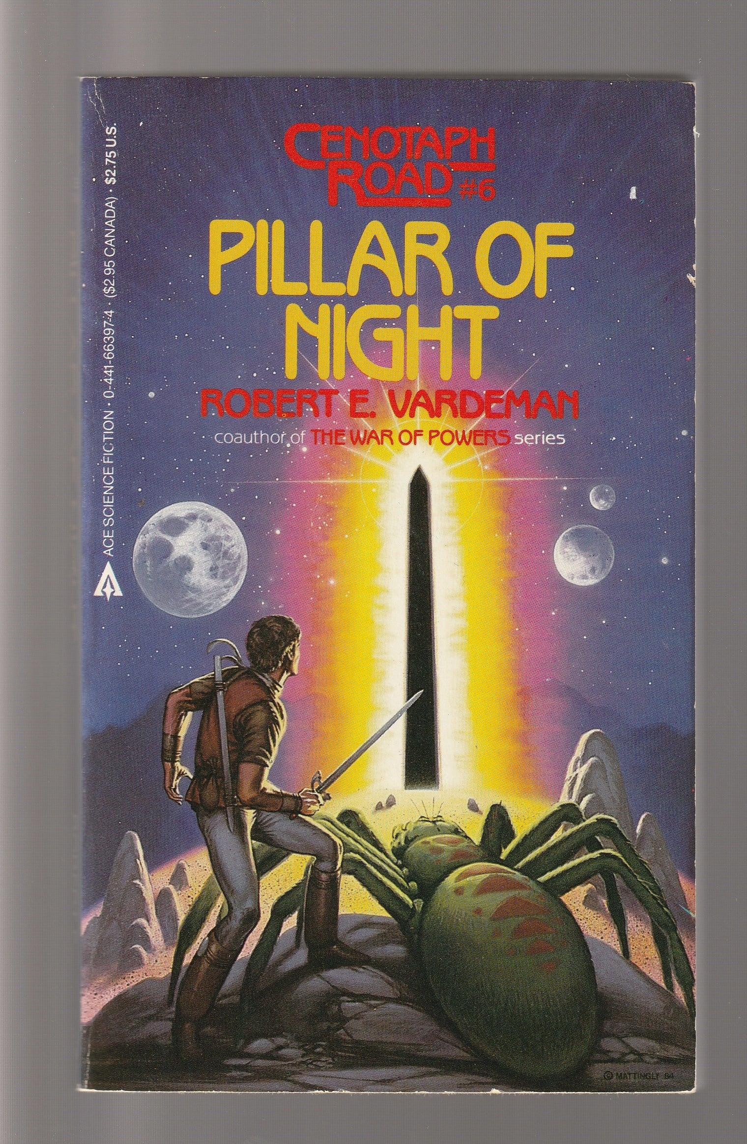 Pillar Of Night Action Adventure fantasy paperback science fiction Science Fiction Fantasy used Books