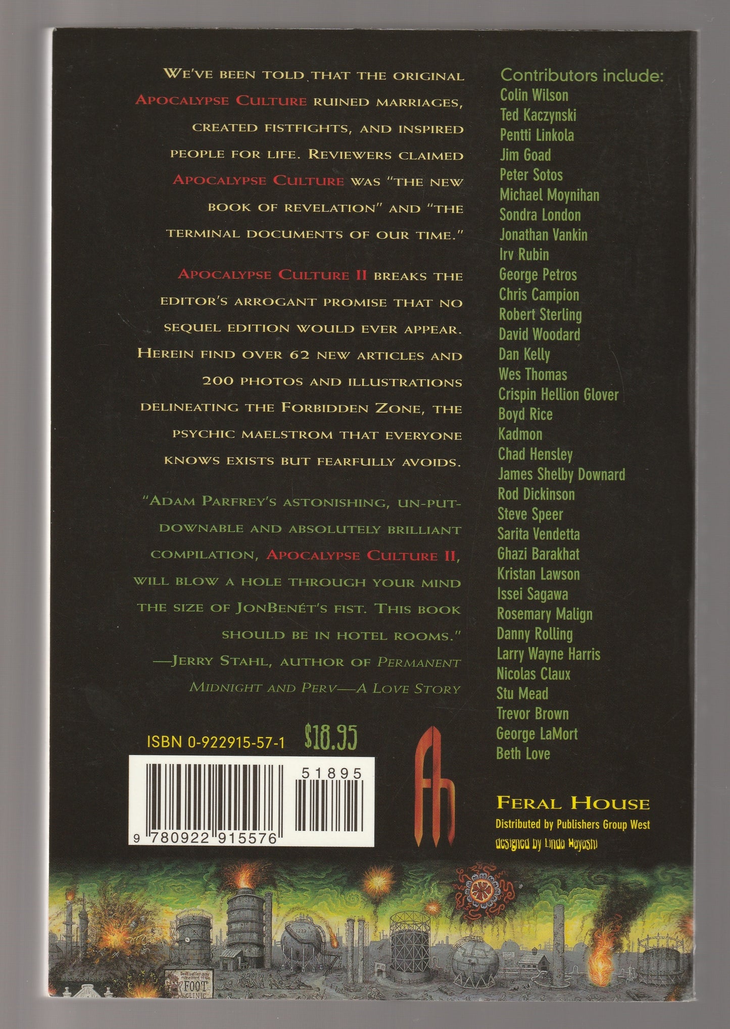 Apocalypse Culture-II anthology apocalypse Conspiracy crime culture essays historical nonfiction History Non-Fiction Nonfiction paperback Philosophy True Crime used Books