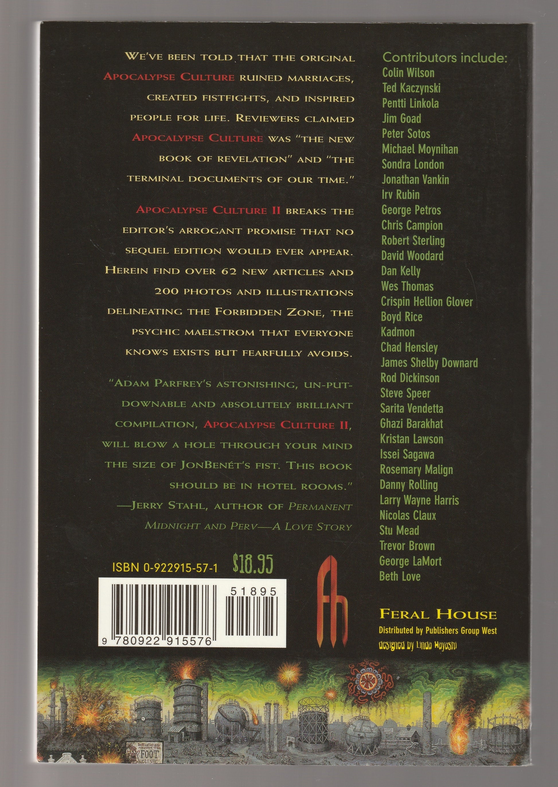 Apocalypse Culture-II anthology apocalypse Conspiracy crime culture essays historical nonfiction History Non-Fiction Nonfiction paperback Philosophy True Crime used Books