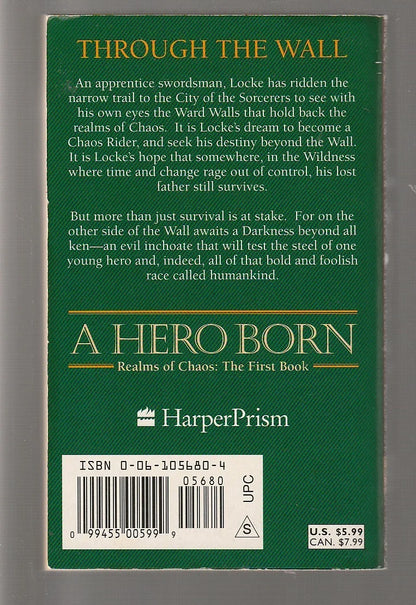 A Hero Born Epic Fantasy fantasy High Fantasy paperback science fiction Science Fiction Fantasy used Books