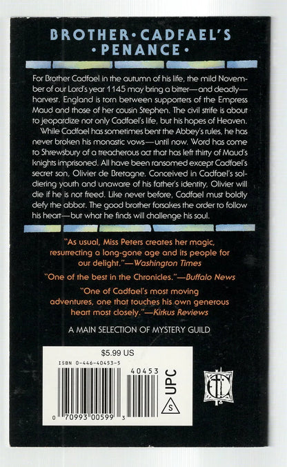 Brother Cadfael's Penance British Literature British Mystery Detective Fiction historical fiction Historical Mystery mystery used Books