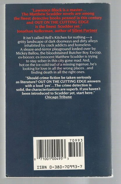 Out on the Cutting Edge Crime Fiction Detective Fiction mystery mystery thriller Noir thriller used Books