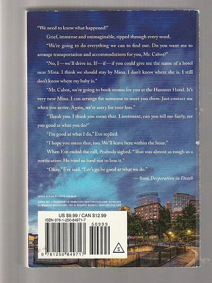 Desperation In Death crime Crime Fiction Crime Thriller futuristic murder mystery mystery mystery thriller paperback Romance Romantic Suspense Sci-Fi Mystery Suspense used Books