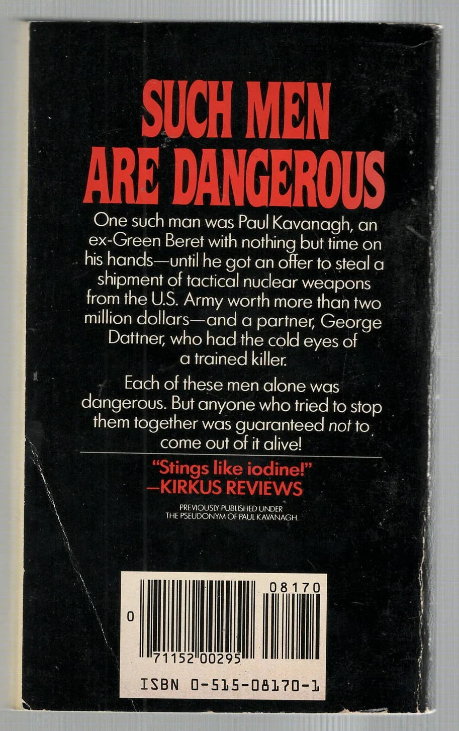 Such Men are Dangerous Adventure Crime Fiction mystery thriller used Books