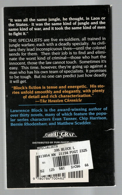 The Specialists Crime Fiction mystery mystery thriller used Books
