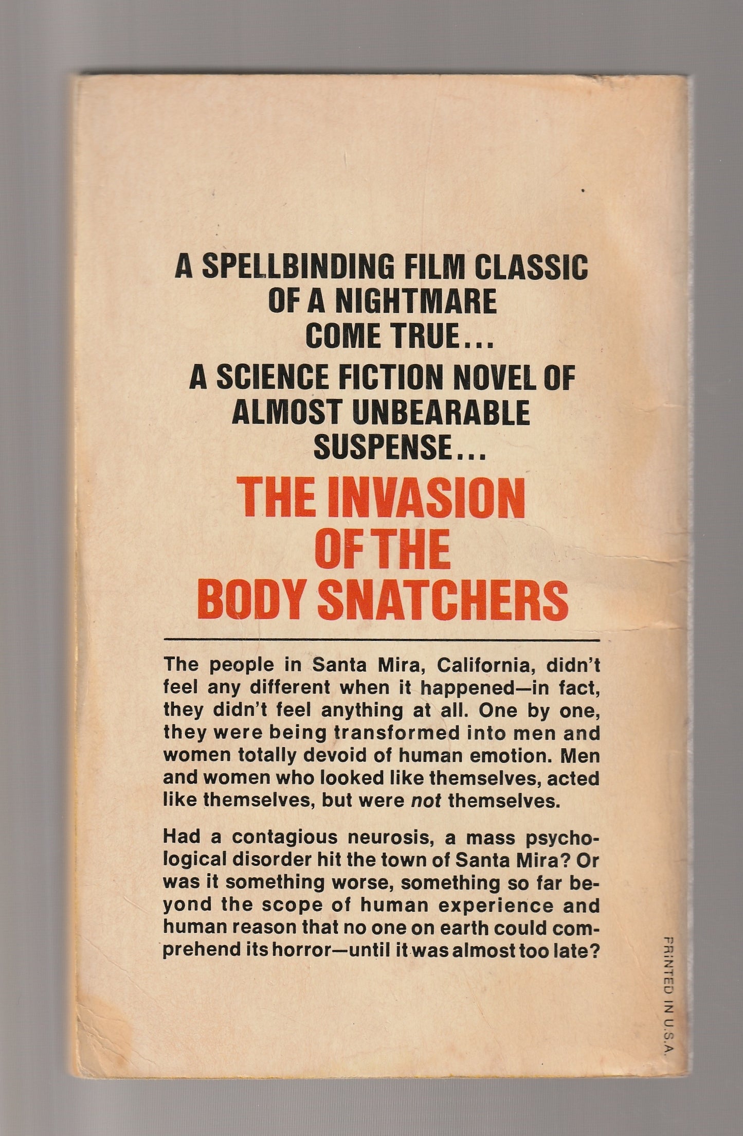 The Invasion Of The Body Snatchers