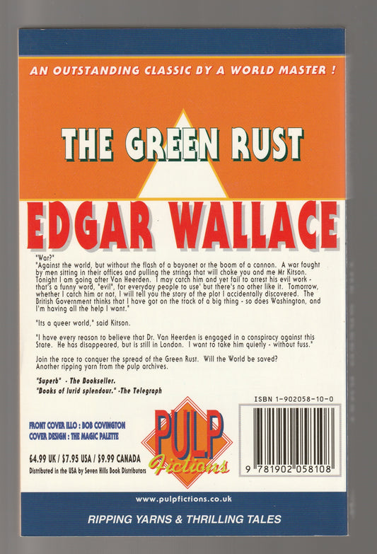 The Green Rust Classics crime Crime Fiction fiction thriller mystery paperback Science science fiction Science Fiction Fantasy Short Stories thriller used Books