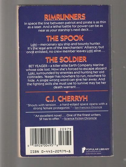 Rimrunners Adventure bounty hunter Military Science Fiction paperback Sci-Fi Sci-Fi Mystery science fiction Science Fiction Fantasy Space Space Opera space sci-fi Space Travel Speculative Fiction used Books