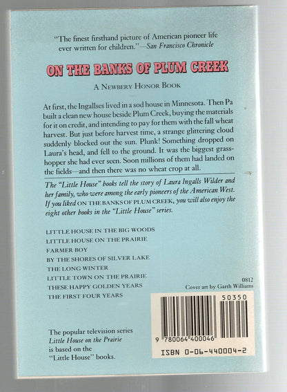 On the Banks of Plum Creek Children historical historical fiction used Books