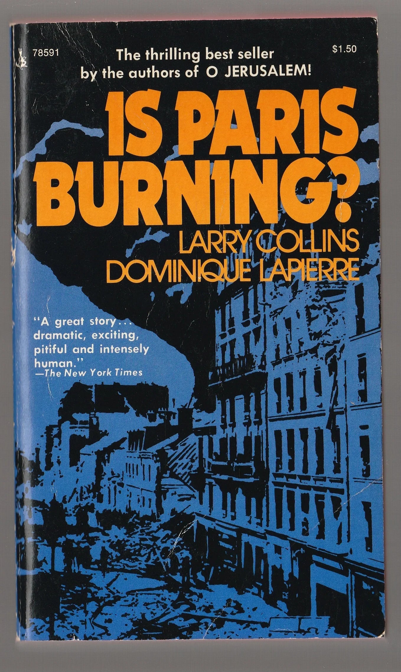 Is Paris Burning? Nonfiction used Vintage War World War 2 Books
