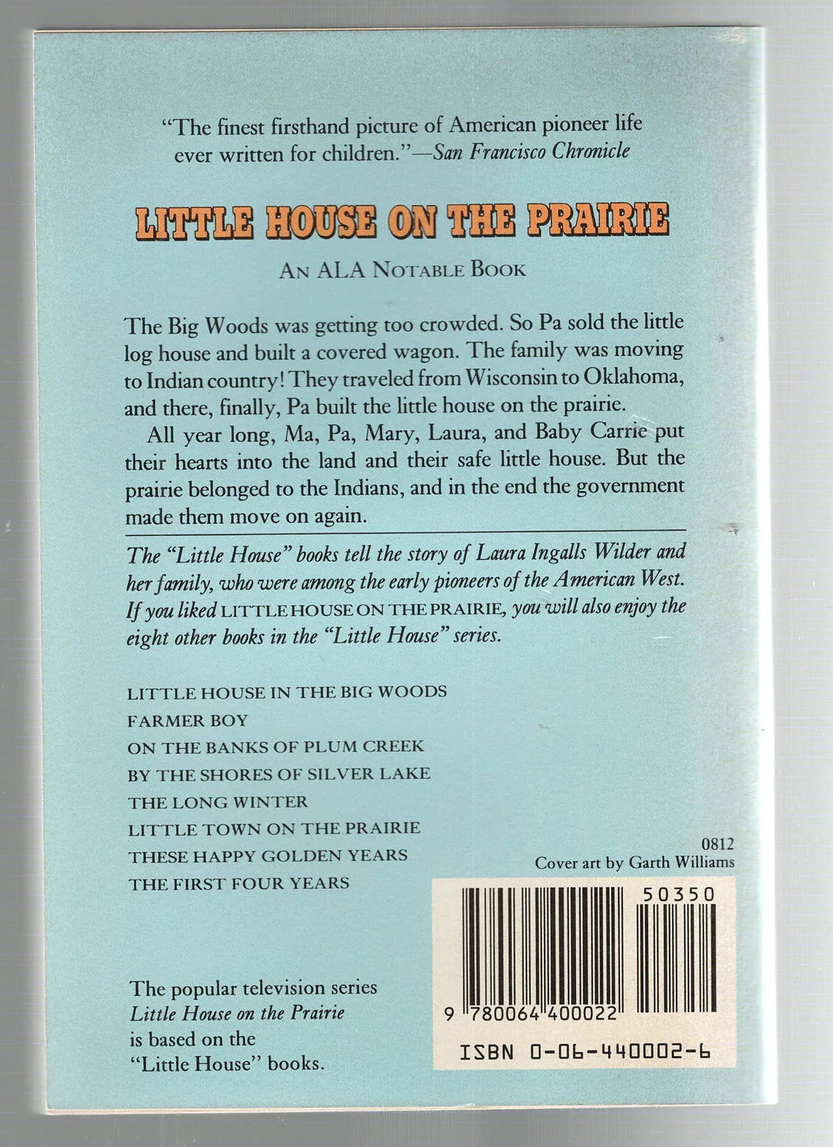 Little House on the Prairie Children historical historical fiction used Books