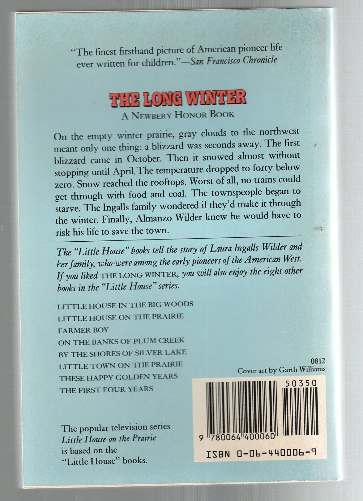 The Long Winter Children historical historical fiction used Books