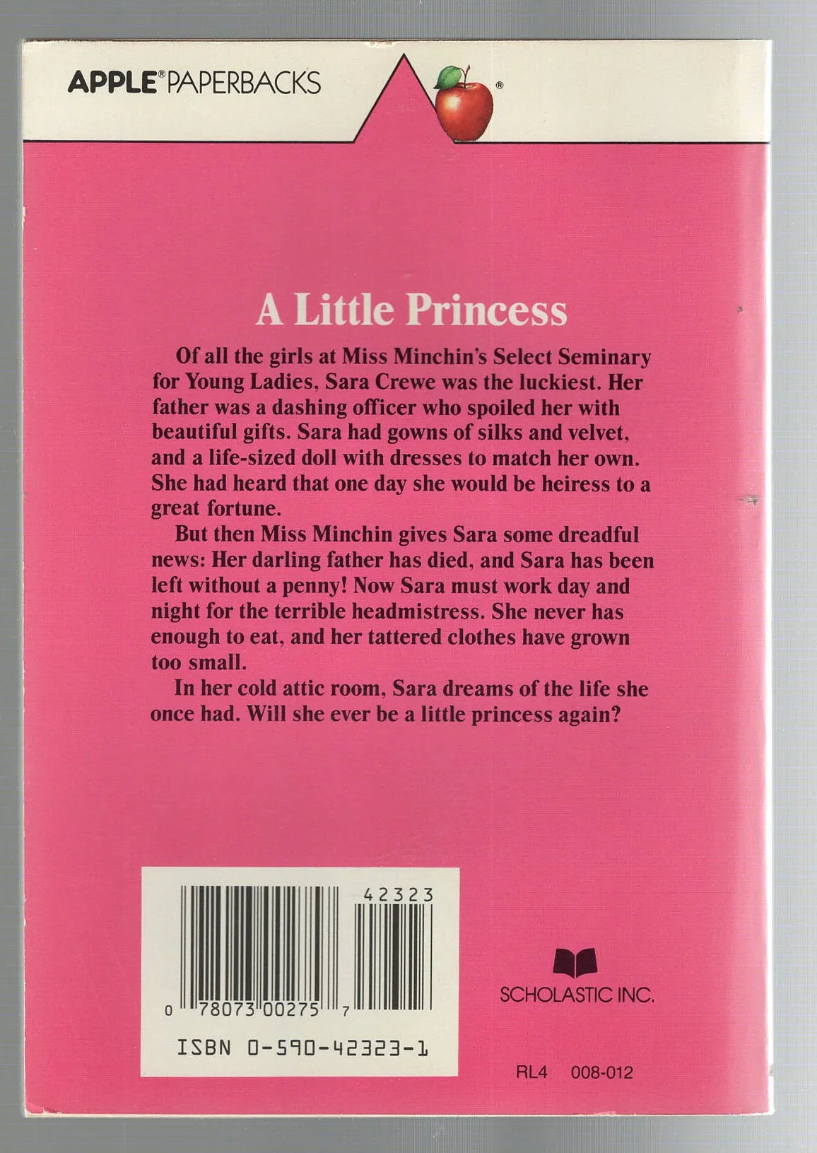 Sara Crewe Children historical fiction used Books