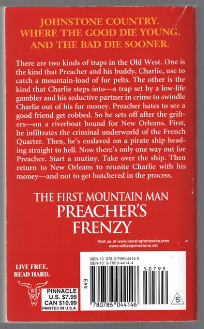 The First Mountain Man: Preacher's Frenzy paperback Western Books