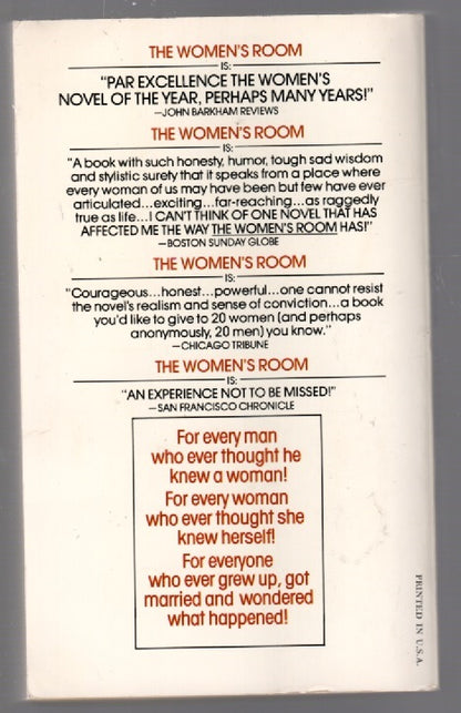 The Women's Room Literature paperback Books