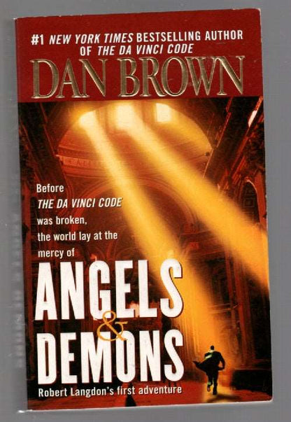 Angels And Demons paperback Suspense thrilller book