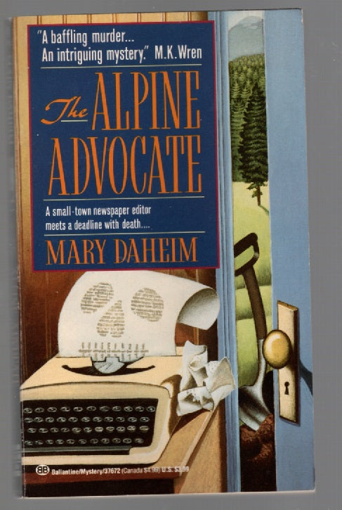 The Alpine Advocate Crime Fiction mystery paperback book