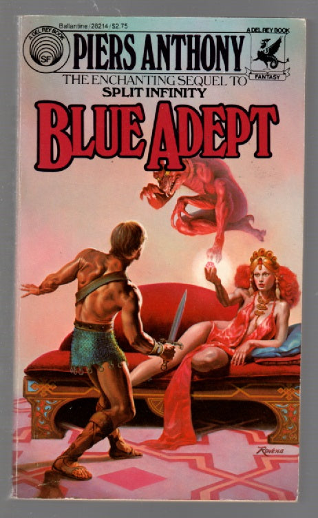 Blue Adept fantasy paperback science fiction Books