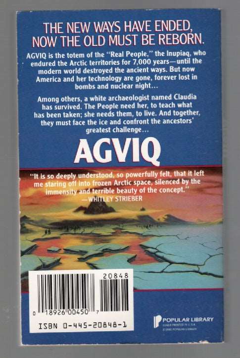 Agviq paperback Post Apocalyptic science fiction book