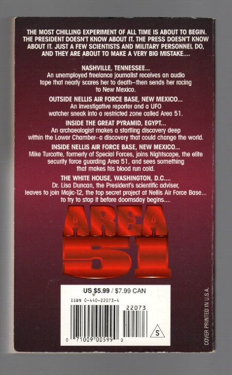 Area 51 paperback science fiction Books