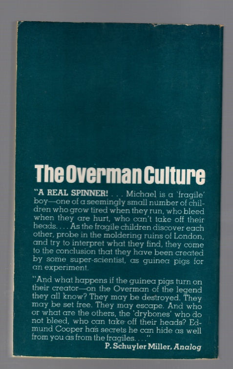 The Overman Culture Classic Science Fiction paperback science fiction book
