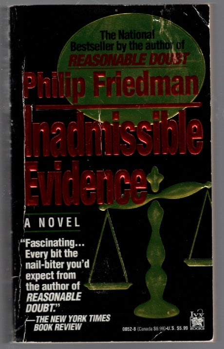 Inadmissible Evidence paperback thrilller Books