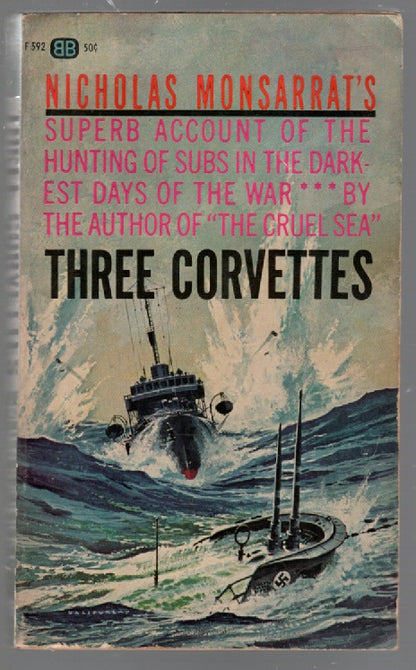 Three Corvettes Military Military History Nonfiction paperback Vintage Books