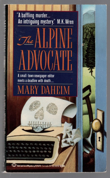 The Alpine Advocate Literature mystery paperback Books