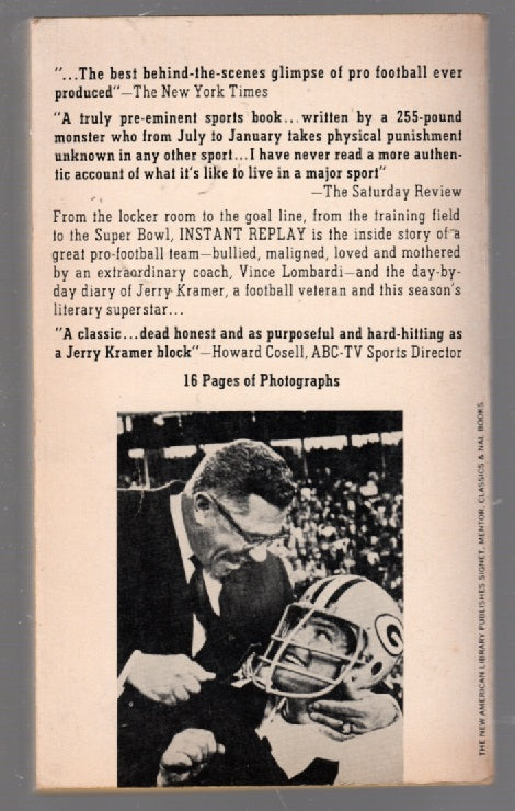 Instant Replay : The Green Bay Diary of Jerry Kramer Nonfiction paperback Sports Vintage Books