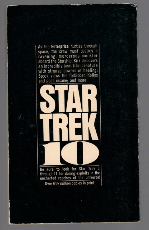 Star Trek 10 paperback science fiction Star Trek Books
