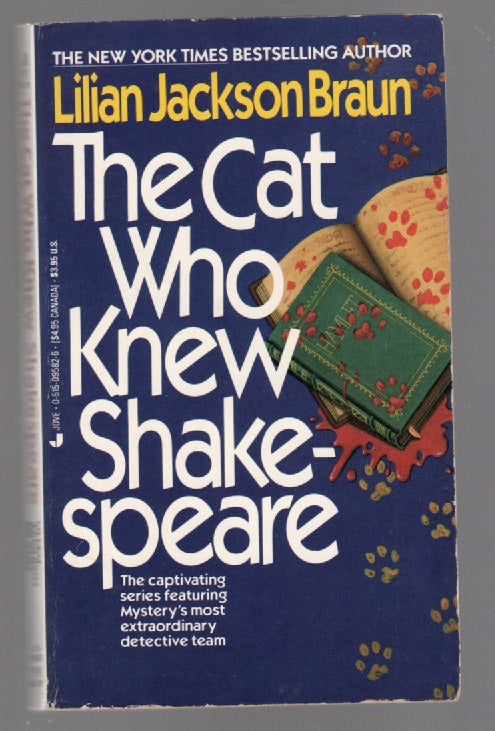 The Cat Who Knew Shakespeare cat Crime Fiction mystery paperback used book