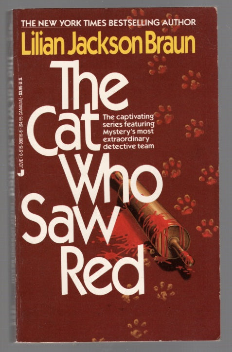 The Cat Who Saw Red Crime Fiction mystery paperback book