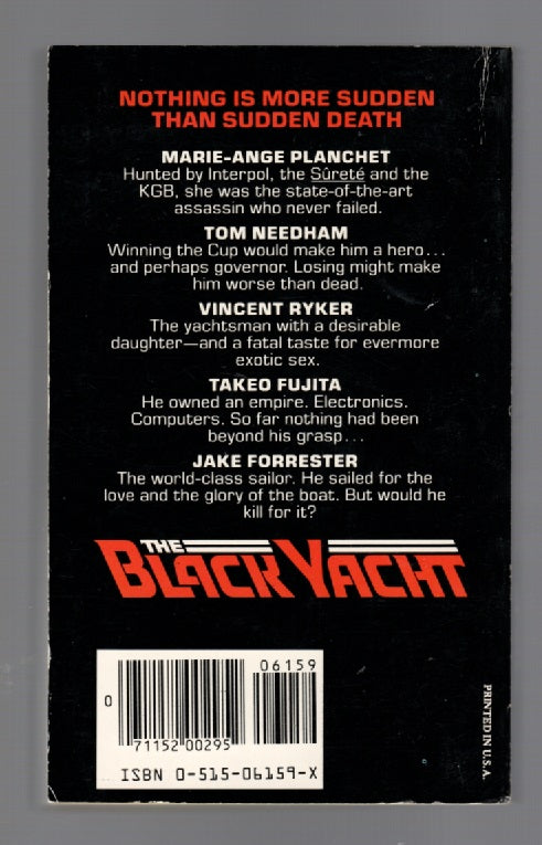The Black Yacht paperback thrilller book
